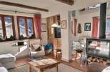 Cozy mountain chalet with rustic charm and modern amenities.