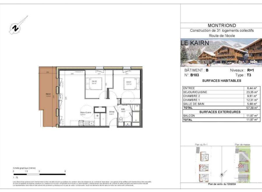 Discover a stunning apartment in Montriond, part of a new construction of 31 collective housing units.