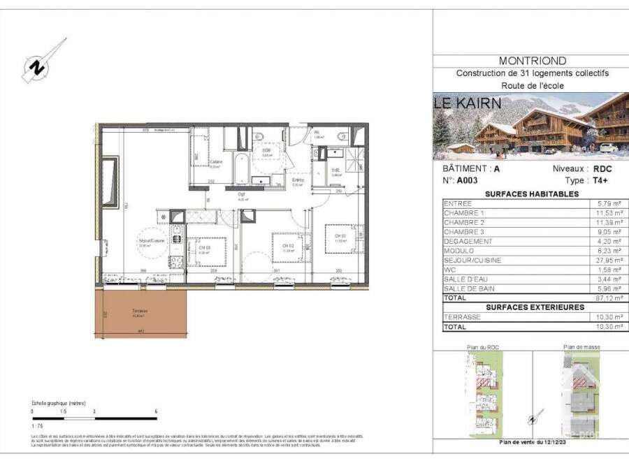 Discover the charm of Montriond with this meticulously designed apartment, part of a 31-unit collective.