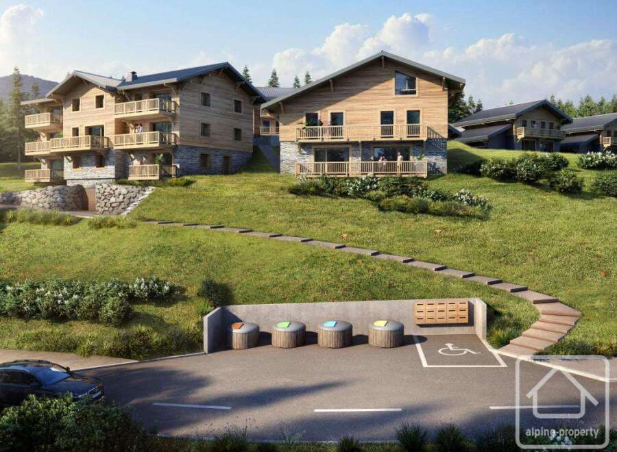 Discover your dream alpine retreat! This stunning property boasts charming wooden architecture, offering a warm and inviting atmosphere.