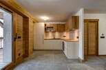 This stunning kitchen boasts a modern design with a touch of rustic charm.