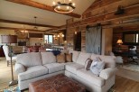 Rustic elegance meets modern comfort in this stunning log cabin.