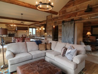 Rustic elegance meets modern comfort in this stunning log cabin.