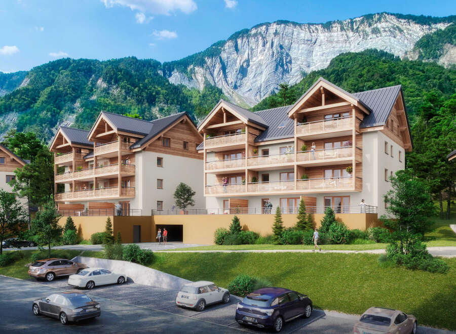 Luxury mountain apartments with stunning views.