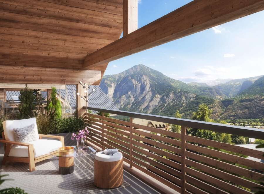 Luxury mountain chalet with breathtaking views.