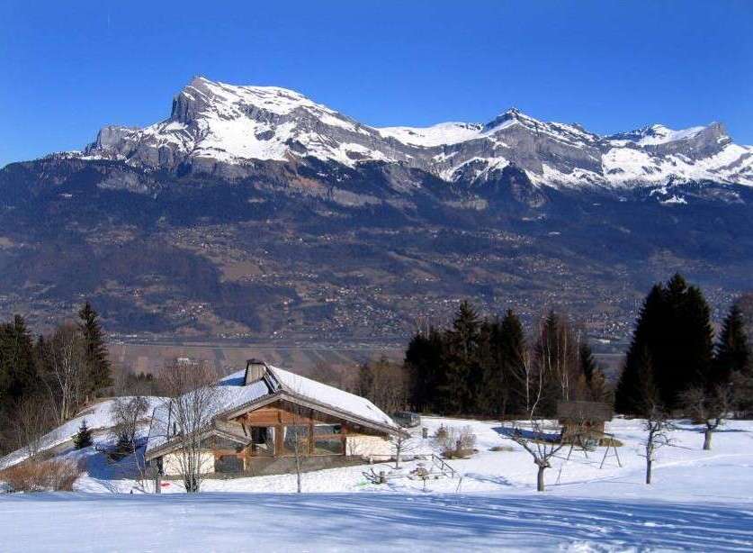 Mountain chalet with stunning views.