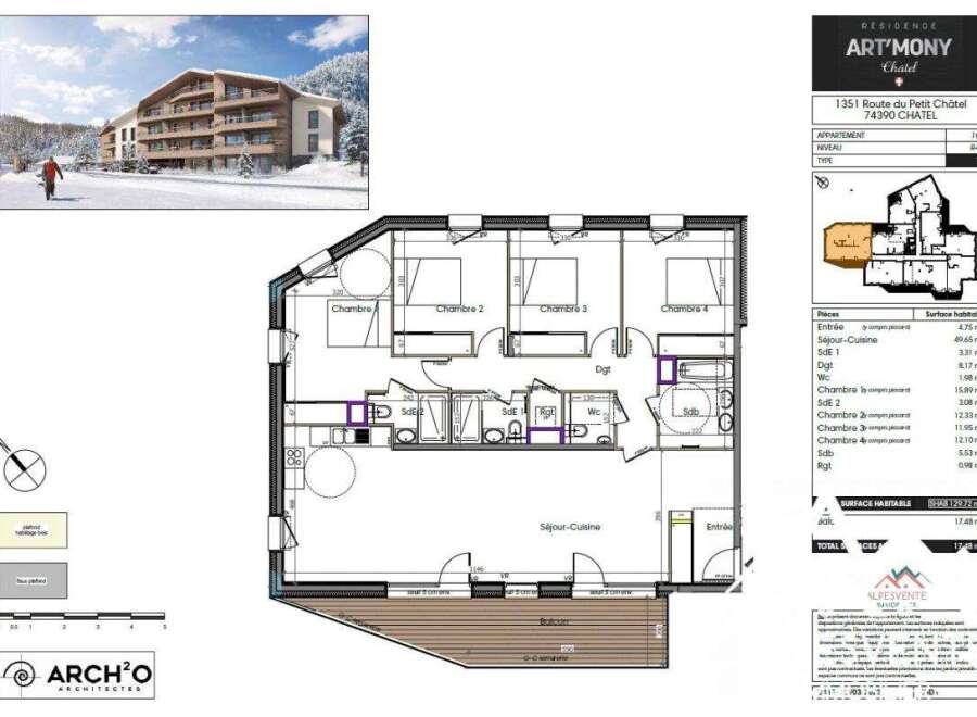 This stunning 4-bedroom, 4-bathroom apartment boasts a spacious living area and modern kitchen.