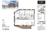 This stunning 4-bedroom, 4-bathroom apartment boasts a spacious living area and modern kitchen.