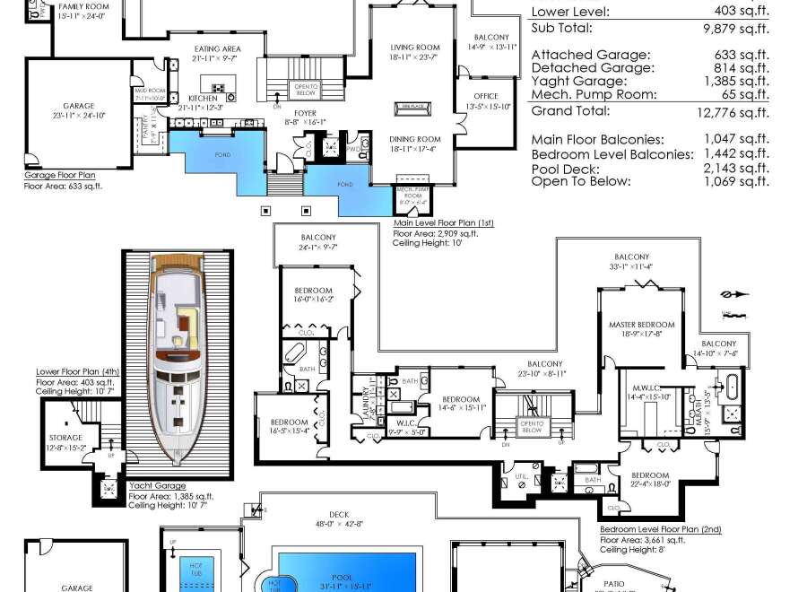 This stunning West Vancouver home boasts 9,879 sq ft of living space, including 5 bedrooms, a pool, hot tub, and a detached garage.