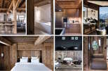 This stunning chalet boasts a unique blend of rustic charm and modern elegance, featuring exposed wooden beams, reclaimed wood paneling, and sleek, contemporary fixtures.