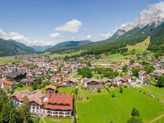 Nestled in a picturesque valley, this stunning property offers breathtaking views of the surrounding mountains.