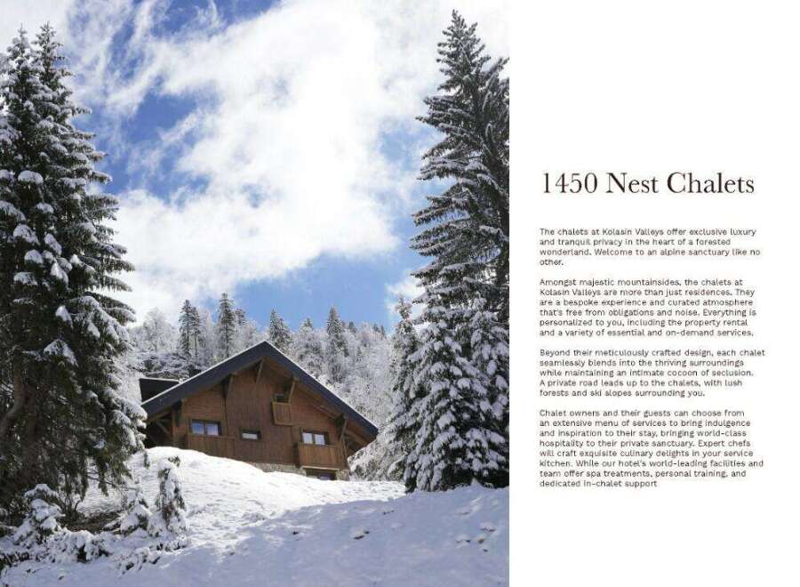 Nestled in the heart of a forested wonderland, 1450 Nest Chalets offer exclusive luxury and tranquil privacy.