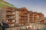 Luxury apartments in the French Alps with stunning mountain views.