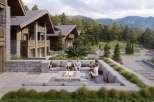 Luxury mountain resort with stunning views.