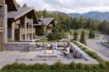 Luxury mountain resort with stunning views.