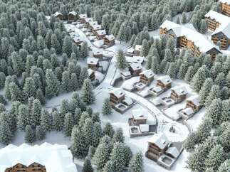 Discover luxurious chalets nestled in a snowy forest, offering breathtaking views and a tranquil escape.