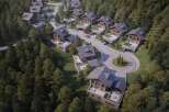 Nestled in a lush forest, this exclusive development offers stunning chalet-style homes with private terraces and underground parking.