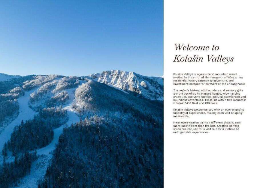 Discover Kolašin Valleys, a year-round mountain resort in Montenegro, offering luxury homes, exclusive amenities, and boundless adventure.