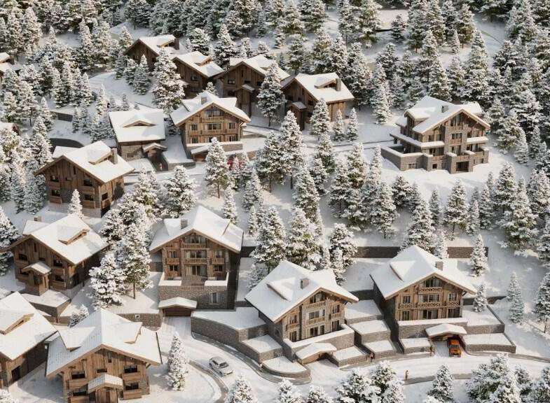 Discover luxurious chalet living in this stunning snow-covered mountain village.
