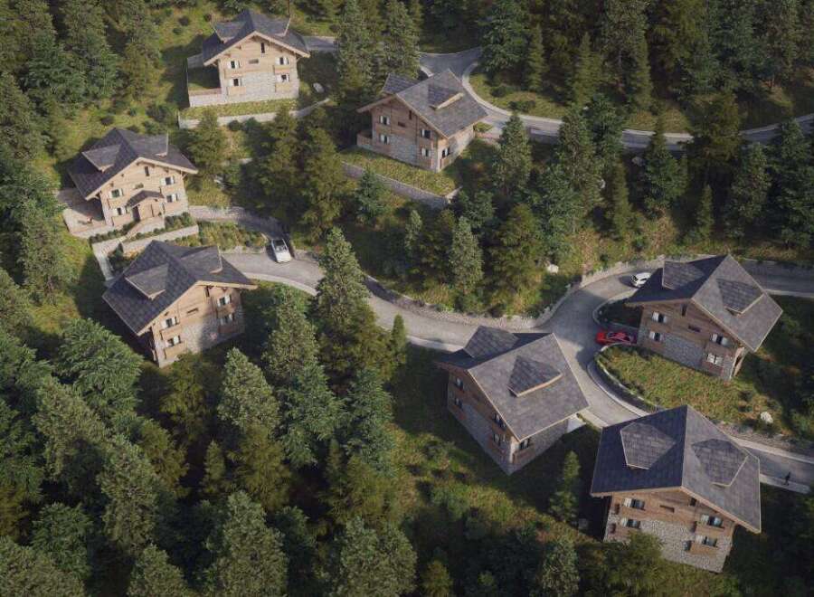 Discover luxurious chalet living nestled in a pristine mountain forest.
