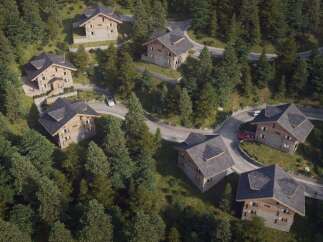 Discover luxurious chalet living nestled in a pristine mountain forest.