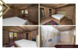 These stunning bedrooms boast exquisite wooden wall paneling and flooring, creating a warm and inviting atmosphere.