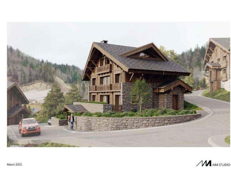 This stunning chalet boasts a prime location in the mountains, offering breathtaking views and easy access to outdoor activities.