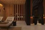 Indulge in tranquility at our luxurious spa, featuring plush lounge chairs perfect for relaxation.