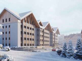 Discover luxurious mountainside living at this stunning hotel, featuring breathtaking views and modern amenities.