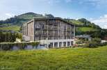 Discover a stunning modern property nestled in a picturesque mountain setting.