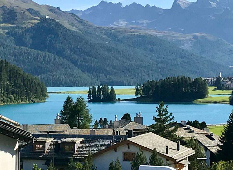 Discover breathtaking views of the Swiss Alps from this stunning property.