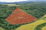 This stunning 31,072 m² property boasts a unique triangular shape and is nestled within a serene forest setting.