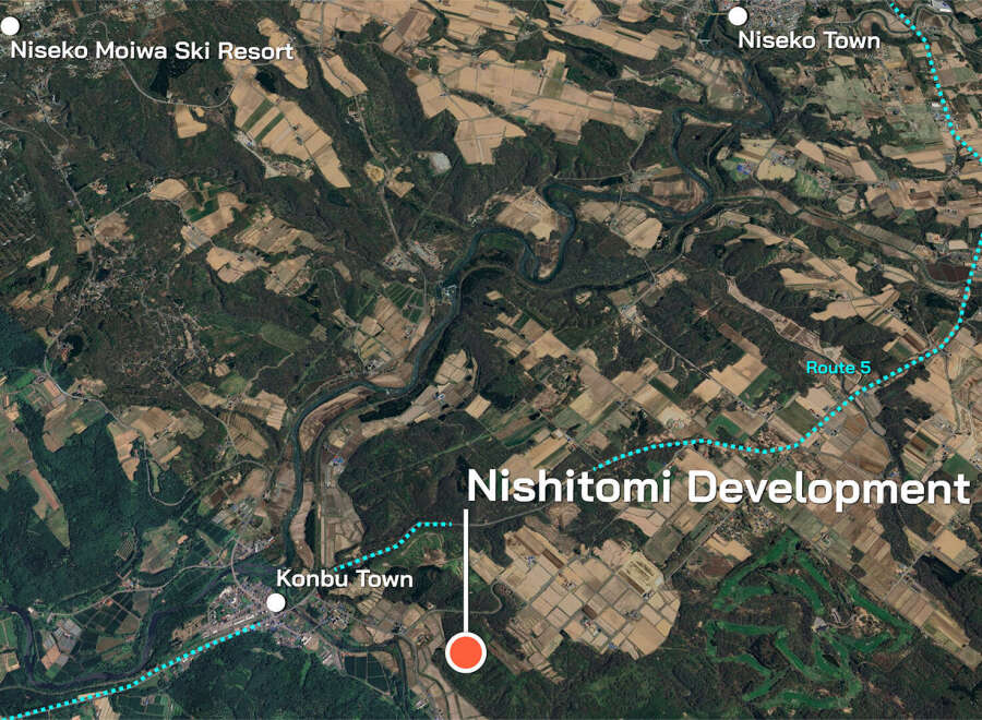 Discover this exceptional development land in the heart of Niseko, boasting convenient access to Route 5 and nestled between the charming towns of Konbu and Niseko.