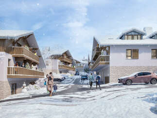 Experience the charm of winter in this stunning property nestled in a picturesque snowy village.