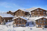 Experience the ultimate winter getaway in these stunning chalets nestled in a snowy paradise.