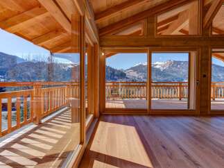 Experience the epitome of luxury living in this stunning chalet, boasting breathtaking mountain views.