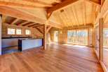 Step into luxury with this stunning wooden interior.