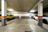 Secure parking spaces available in this modern building.
