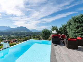 Luxury pool home with breathtaking mountain views.
