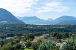 Nestled in the French Alps, this stunning property offers breathtaking panoramic views of the mountains and lake.