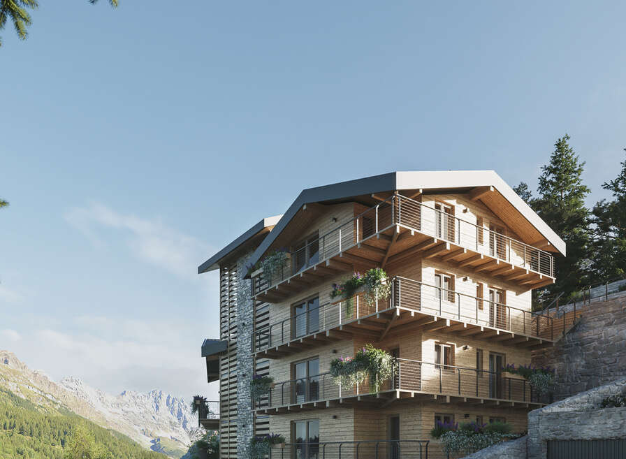 Luxury mountain apartments with stunning views.