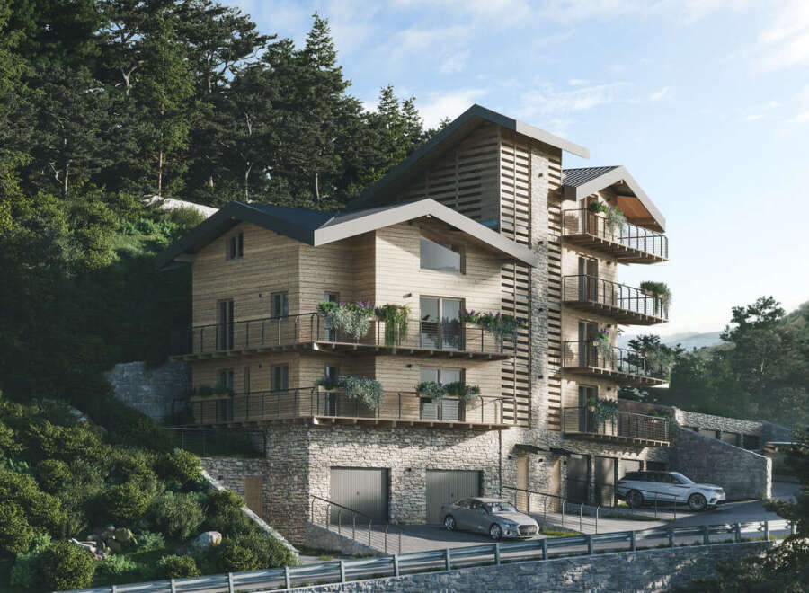 Luxury mountain apartments with stunning views.