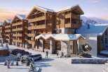 Luxury ski resort apartments in the French Alps.