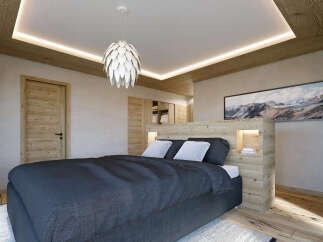 Experience luxury and comfort in this stunning bedroom.