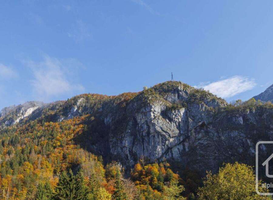 Spectacular mountain views and vibrant autumn foliage surround this property, offering breathtaking scenery.