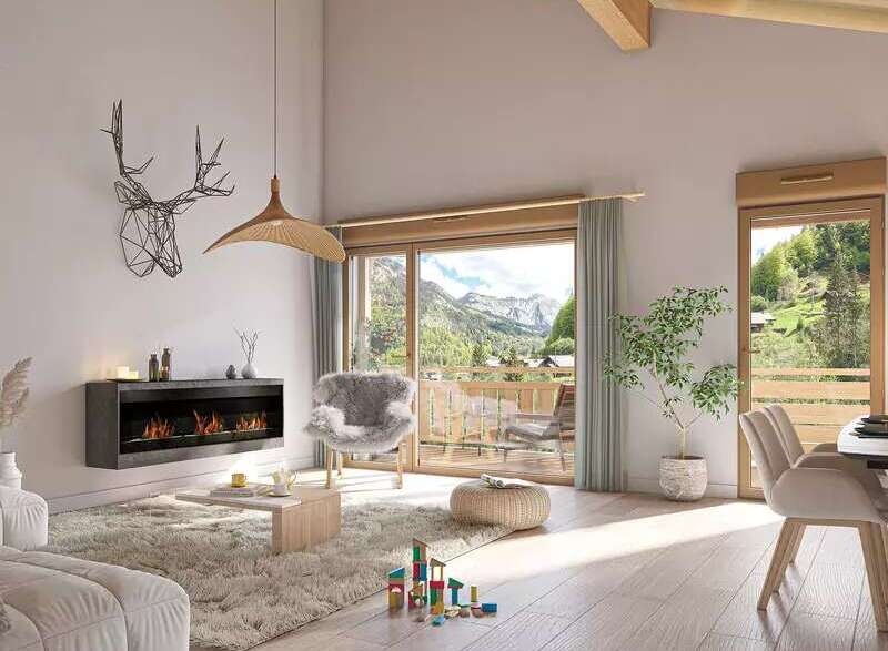 Luxury mountain chalet with breathtaking views.