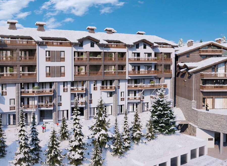 Luxury ski resort apartments with stunning mountain views.