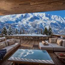 Luxury mountain chalet with breathtaking views.