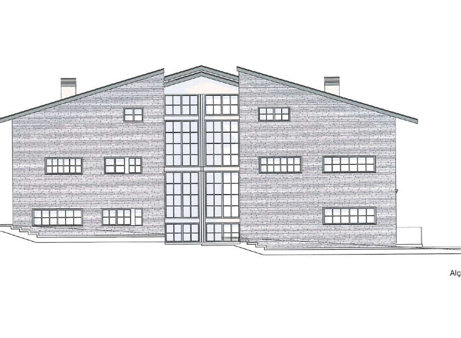 This stunning property boasts a unique architectural design, featuring a brick exterior and expansive windows that allow for ample natural light.