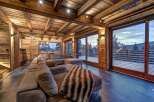Experience luxury living in this stunning chalet, featuring exquisite wooden interiors and breathtaking views.